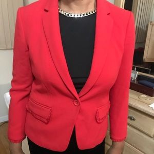 NWT Ann Taylor Red Wool Blazer